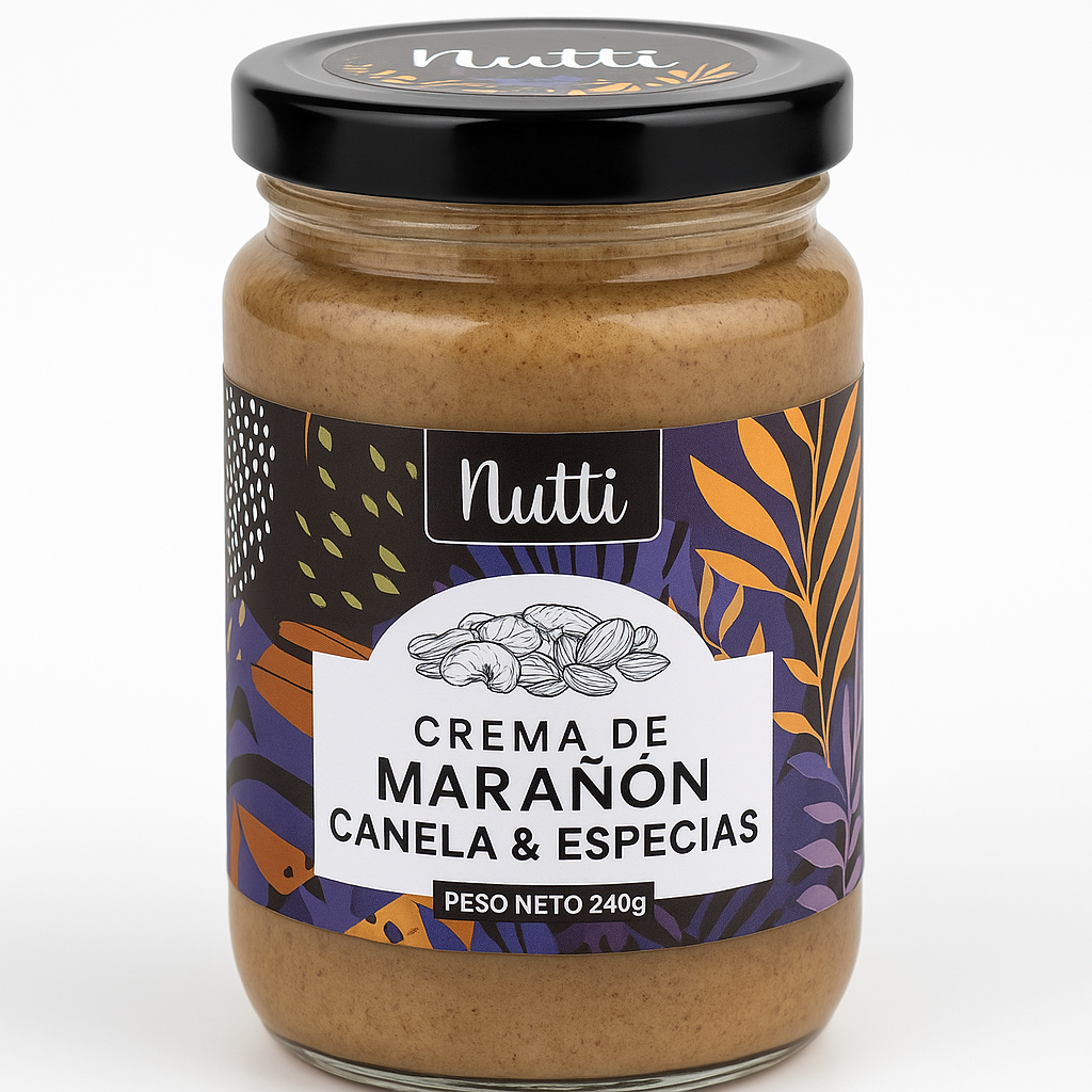 Crema de Marañón Canela y Especias Nutti – 240g